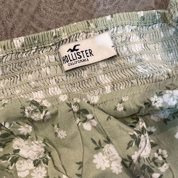 Green floral crop top - Picture 2 of 3